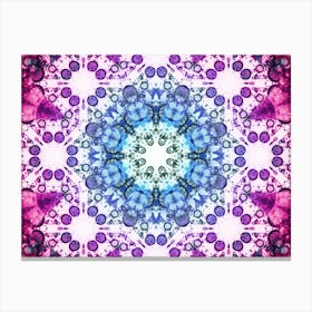 Abstraction Purple Mandala Pattern 2 Canvas Print