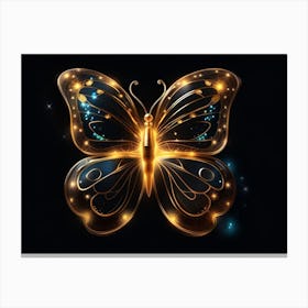 Golden Butterfly 59 Canvas Print