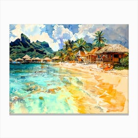 Bora Bora Bora - Tropical Island Canvas Print