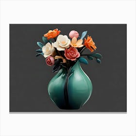 Vase Of Flowers Canvas Print