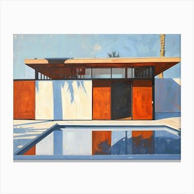 House In Palm Springs Canvas Print