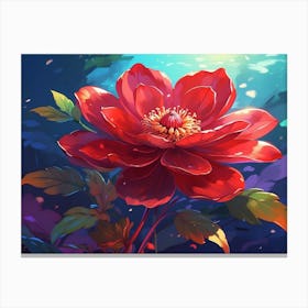 Peony Flower Canvas Print