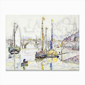 The Port Of Bordeaux (1930), Paul Signac Canvas Print