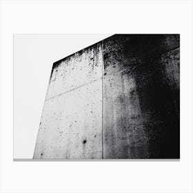 Concrete Wall Brutalism Canvas Print