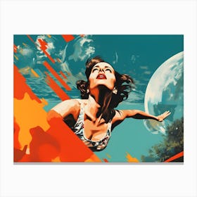 Woman In the Universe Canvas Print