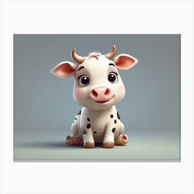 Cute Cow Canvas Print