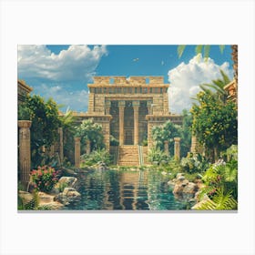 Egyptian Garden 3 Canvas Print