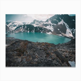 Lake In The Mountains Canvas Print