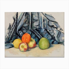 Apples And Cloth, Paul Cézanne Canvas Print