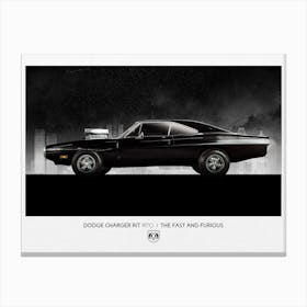 Dodge Charger 1970 Rt Canvas Print