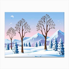 Winter Landscape 13 Canvas Print