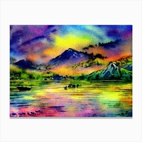 Mystic Reflections At Dusk  Canvas Print