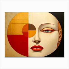 Abstract Illustration Of A Woman And The Cosmos 78 Canvas Print