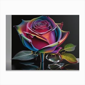 Rainbow Rose 1 Canvas Print