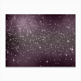 Lavender Pink Tone Shining Star Background Canvas Print