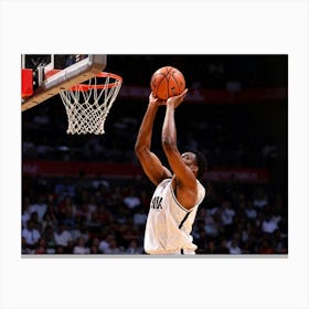 Basketball Player Dunks 4 Canvas Print