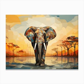 Elephant Painting Canvas Print