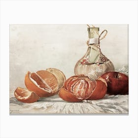 Oranges And Apples Canvas Print