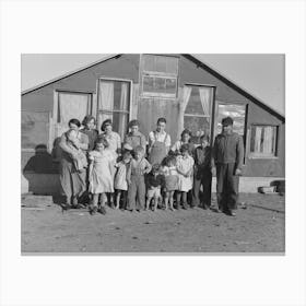 Family Of John Harshenberger I E Harshbarger Two Children Were Not At Home, Mennonites, Sheridan County Canvas Print