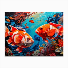 Clown Fishes Canvas Print