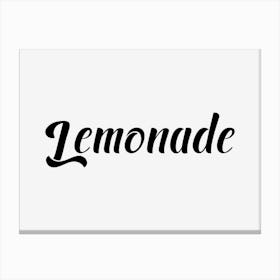 Lemonade Canvas Print