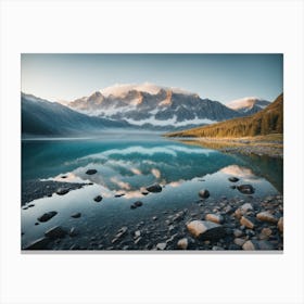 Lake In The Mountains Canvas Print