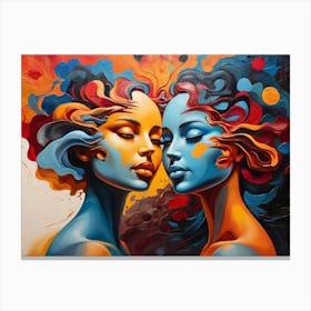 Two Women Canvas Print