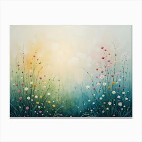 Watercolor Flowers 8 Canvas Print