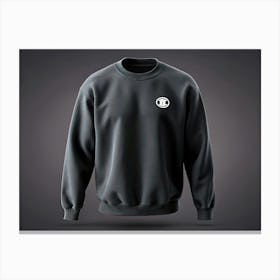 Black Sweatshirt With Yl Logo Canvas Print