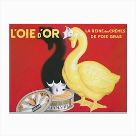 Golden Goose, Food Art, Vintage Poster Art Canvas Print