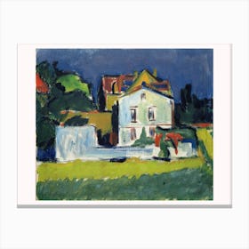 House In A Landscape Canvas Print