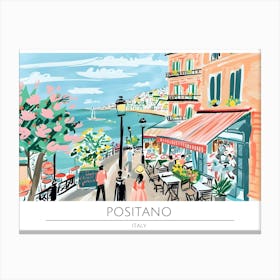 Positano Amalfi Coast Italy Canvas Print