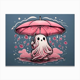 Spooky Ghost Canvas Print