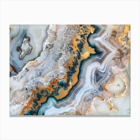 Abstract Agate Painting Canvas Print