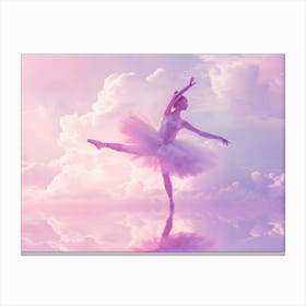 Ballerina In The Clouds Canvas Print