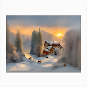 Winter Landscape Canvas Print