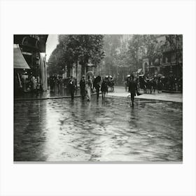 A Wet Day On The Boulevard, Paris (1894), Alfred Stieglitz Canvas Print
