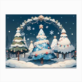 Christmas Trees Canvas Print