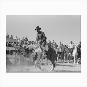 Untitled Photo, Possibly Related To Cowboy At Bean Day Rodeo, Wagon Mound, New Mexico By Russell Lee 3 Canvas Print