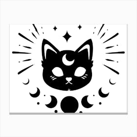 Moon Cat 1 Canvas Print