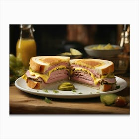 Ham Sandwich Canvas Print