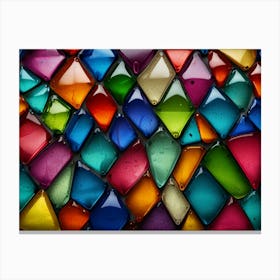 Colorful Glass Mosaic 3 Canvas Print