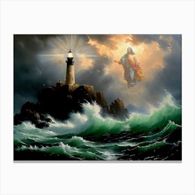 Jesus Appearing - Rapture - Ai Canvas Print