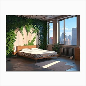 Ivy Wall Canvas Print