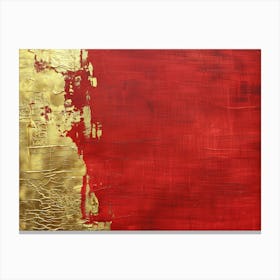 Gold And Red 2 Canvas Print