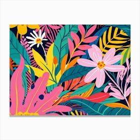 Tropical Seamless Pattern 1 Canvas Print