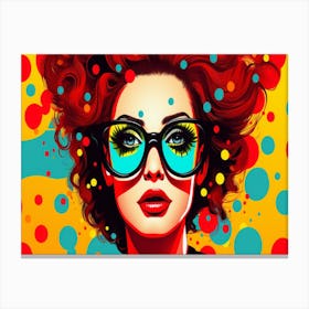 Polka Dot Girl 6 Canvas Print