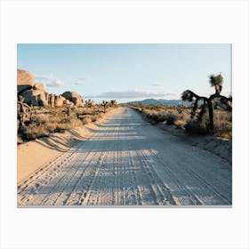 Desert Dirt Road Canvas Print