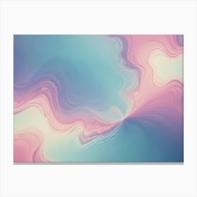 Abstract Background Of Swirling, Flowing Lines And Colors In Shades Of Blue, Pink, And White, Creating A Dynamic And Ethereal Design Canvas Print