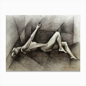 Art Deco Nude - 11-08-22 Canvas Print